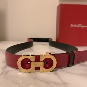 Brand New Authentic Reversible Black Ferragamo Belt